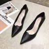 Scarpe eleganti da donna estive 2024 Tacchi sottili Décolleté con plateau nude da lavoro Sandali con bocca superficiale professionale da donna a punta