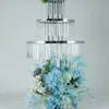 High quality Tall 3 floor metal flower stand wedding table display centerpieces for home decoration