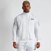 Sweat-shirt à capuche en coton pour hommes, vêtements de sport, de Fitness, de musculation, avec fermeture éclair, hauts de course, veste d'entraînement, 240119