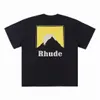 RHデザイナーメンズrhude刺繍TシャツsummerメンズトップレターポロスシャツレディースTシャツ