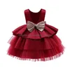 En Stock Robes De Fille De Fleur Filles Robe De Princesse Pour Enfants De Mariage Fête D'anniversaire Élégante Demoiselle D'honneur Pageant Robe De Bal Enfants Forme Dhwkn