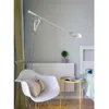 Lâmpada de parede Nordic Long Pole Swing Modern Industrial Vento Retrátil Luminárias para Sala de estar Sofá Quarto Mesa Decoração E27 Light