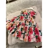 En Stock Robes De Fille De Fleur Bébé Filles Robe D'été Enfants Princesse Floral Doux Belle Costume Occasionnel Vêtements Pour Enfants Drop Deliver Dhh2J