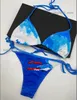 France Designer Haute Qualité Femmes Bikinis Ensemble Sexy Deux Pièces Impression Magnifique Bikini Canal Transparent Maillot De Bain