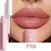 10 kolorów Nakilak Nude wargi Waterproof Waterproof Mat Mat Liquid Lipstick Długo trwałe nie lepkie filiżanki seksowne czerwone aksamitne odcień do makijażu Makeup 416