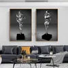 Schilderijen van hoge kwaliteit wanddecoratie metalen figuur standbeeld abstracte muurschilderingen posters en prints woonkamer canvas kunst decoratieve schilderijen
