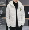 Mens Down Parkas Hommes vêtements rembourrés de coton doudounes d'hiver designer doudoune manteau coton Parka pardessus décontracté mode fermeture éclair épais chaud à capuche vers le bas Windb