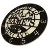 Wall Clocks Personalized Bar Pub Name Black Wooden Clock Kitchen Dinning Room Decor Man Cave Wine Sign Custom Bartender Gift