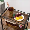 Kitchen Furniture Bar Cart 3-Tier Wedding Anniversary Housewarming Home Kitchen Coffee Drop Delivery Home Garden Furniture Home Furnit Otxyl