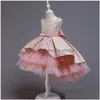 In Stock Flower Girl Dresses Winter Baby Infantil Lace Princess Tutu Dress Kids For Girls Retro Embroidery Party Birthday Christmas Dheoh