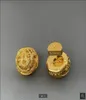 Naszynka Naszyjnik Anagram Anagram Asymetryczne kobiety retro kolczyki mosiężne 18K Gold Ear Stud Hoop Danies Designer Jewelry L5391035