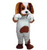 Performance Plush Dog Fursuit Mascot Costumes Halloween Fancy Party Dress Cartoon Character Carnival Xmas Easter Advertising Birthday Party Costume Outfit