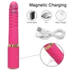 vibratori macchina del sesso vibratore telescopico del vibratore automatico su giù massaggiatore punto G spinta giocattolo vaginale retrattile masturbazione femminile