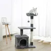 Blocks Cat Trees for Kittens Cat Furniture Towers with Scratching Posts Double Perches House Kitty Cat Activity Trees Climb