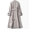 Trenchs de femmes manteaux style coréen décontracté mince manteau pour femmes élégant long pardessus manches coupe-vent femme 2024 printemps