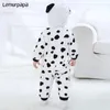 Dalmatian cosplay bebek kıyafetleri romper karikatür köpek köpeği köpek kigurumis onesie doğumlu erkek kız tulum sıcak cadılar bayramı kostüm 240119