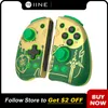 IINE Golden-Green Neptune Joypad ALPS Stick Mechanics Button Kompatibel SwtichOLED 240119