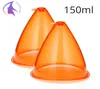 150 ml XL Orange Cups Akcesoria odchudzające próżniowe Akcesoria Ulepszanie piersi Butt Podnoszenie próżni Cupping 2PCS Care6988238