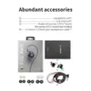 Fones de ouvido FiiO FH11 1DD + 1BA Driver Híbrido Fone de ouvido intra-auricular IEM Hi-Res Áudio 3.5mm com cabo destacável de 0.78mm HiFi Stereo Wired Earbuds J240123