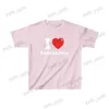 T-shirt da uomo y2k Top Summer High Street fashion Love letter stampa T-shirt Donna Street tendenza retrò coppia casual allentato top oversize T240124