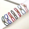 Moda 316L Aço Inoxidável Trinity anel corda Pulseira três Anéis alça de mão pulseiras de casal para mulheres e homens moda jóias famosa marca