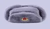 Radziecka odznaka Ushanka Rosjanie mężczyźni kobiety Winter Hats Faux Rabbit Fur Army Wojskowy kapelusz Bomber Hat Trapack Earflap Snow Ski Cap 26200966