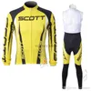 Traccetti da uomo Nuovo Scott Autumn Cyrsey Bib Pants Set Ropa Ciclismo Bicyc Mtb Abbigliamento per bici da strada per bici da bici da uomo a lungo seve bicicta seth24123