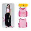 Stage Wear Kids Hip Hop Costumes For Girls Dancewear Street Dance Party Outfits Dancing Clothes Jazz Ballroom Shirt Pants