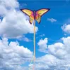 Kite Accessories Free Shipping Butterfly Kites for children kites string line ripstop nylon kite fabric animated kites bird outdoor fun diamond