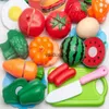 Cuisines jouent ensemble de coupe de nourriture pour enfants jouets de cuisine Fruits et légumes tout-petits garçons filles cadeaux de noëlvaiduryb