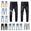 Herrenjeans 2023 Herren Jeans European Jean Hombre Brief Stern Männer Stickerei Patchwork Zerrissen für Trend Marke Motorrad Hose Herren Skinny Größe 28-40 A02