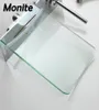 ONLY Glass Plate Wall Mounted Waterfall Glass Spout Bathroom Bathtub Faucet Spray18567832