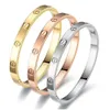 Bracelet de Couple en acier inoxydable et Zircon pour célébrités d'internet, bijoux fins de luxe pour femmes