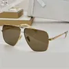 Gafas de sol piloto con montura metálica para hombre, gafas de sol cuadradas de diseñador con borde dorado de lujo a la moda para mujer con caja de embalaje original superior CL40246U