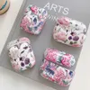 Étuis de téléphone portable Fleurs Étui pour écouteurs pour AirPods 2 Pro Cas Mignon Coloré Vintage Dur PC Couverture de protection lisse pour AirPod 2 3 Air Pods Case