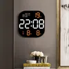 Horloges murales Horloge numérique Minuterie LED Design moderne Salon Décoration Calendrier Montre électronique Décor à la maison Alarmes
