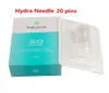 Hydra Aiguille 20 broches Aqua MicroNeedle Mésothérapie Titane Or Aiguilles Fine Touch System Roller Derma Stamp Sérum Applicateur 3422682