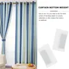 Curtain 50 Pcs Weight Window Curtains Bottom Leads Weighted Block Drapery Pendant Non-woven Fabric