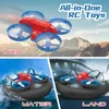 Sea Land Air – Drone à coussin d'air sans pilote à trois pattes, bateau, quadrirotor étanche, télécommande