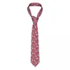 Båge slipsar Fashion Färgglad sockerskalle Flower Pink Mönster Tie för kontor Personliga män Day of the Dead Katolska slips