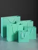 Tiffany Blue Paper Bag Kraft Opakowanie Prezenty Festiwal Zakupy Zakupy Przyjęcie urodzinowe dekoracja 303K4270109