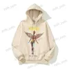 Herrtröjor tröjor y2k gotisk fjäril tryck överdimensionerad zip up hoodies 2023 vinter ny grunge långärmad tröja casual hooded jacka streetwear t240124