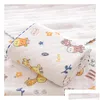 Couvertures Swaddling Born Baby Wrapper Couverture Coton Dessin animé 85 pour bébé Automne Printemps Drop Livraison Enfants Maternité Nursery Literie Otqg0
