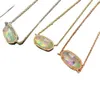 kendrascotts Designer Jewelry Kendras Scotts Necklace New Elisa Minimalist Lilac Rainbow Abalone Shell Necklace with Fashionable Collarbone Chain