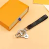 Designer keychains multicolor key chain High quality 1 1 women men brown leather bag wallet lanyard plated gold accessories dragonne keychain letter111