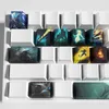 Keyboard Keyboards Senna Keycaps League of Legends Senna Keycaps Game Keycaps Profilu OEM 12KEYS PBT DYE Sub Keycaps YQ240123