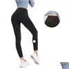 Yoga outfit luu justera leggings kvinnor byxor shorts beskurna kläder dam sport damer träning fitness bär flickor som kör gym smal fit otzob