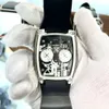Relógio de esqueleto com pulseira oem masculina de corda automática genuína Relógios de pulso mecânicos automáticos para motor de carro
