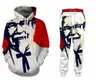 Neue Herren Damen KFC Colonel Lustige 3D-Druck Mode Trainingsanzüge Rundhalsausschnitt Hip Hop Sweatshirt und Hosen 2 Stück Set Hoodies4048283