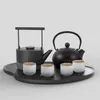 Dinnerware Sets Decor Metal Teapot Tetsubin Cast Iron Desktop Tearoom Supplies Kettle Office With Infuser